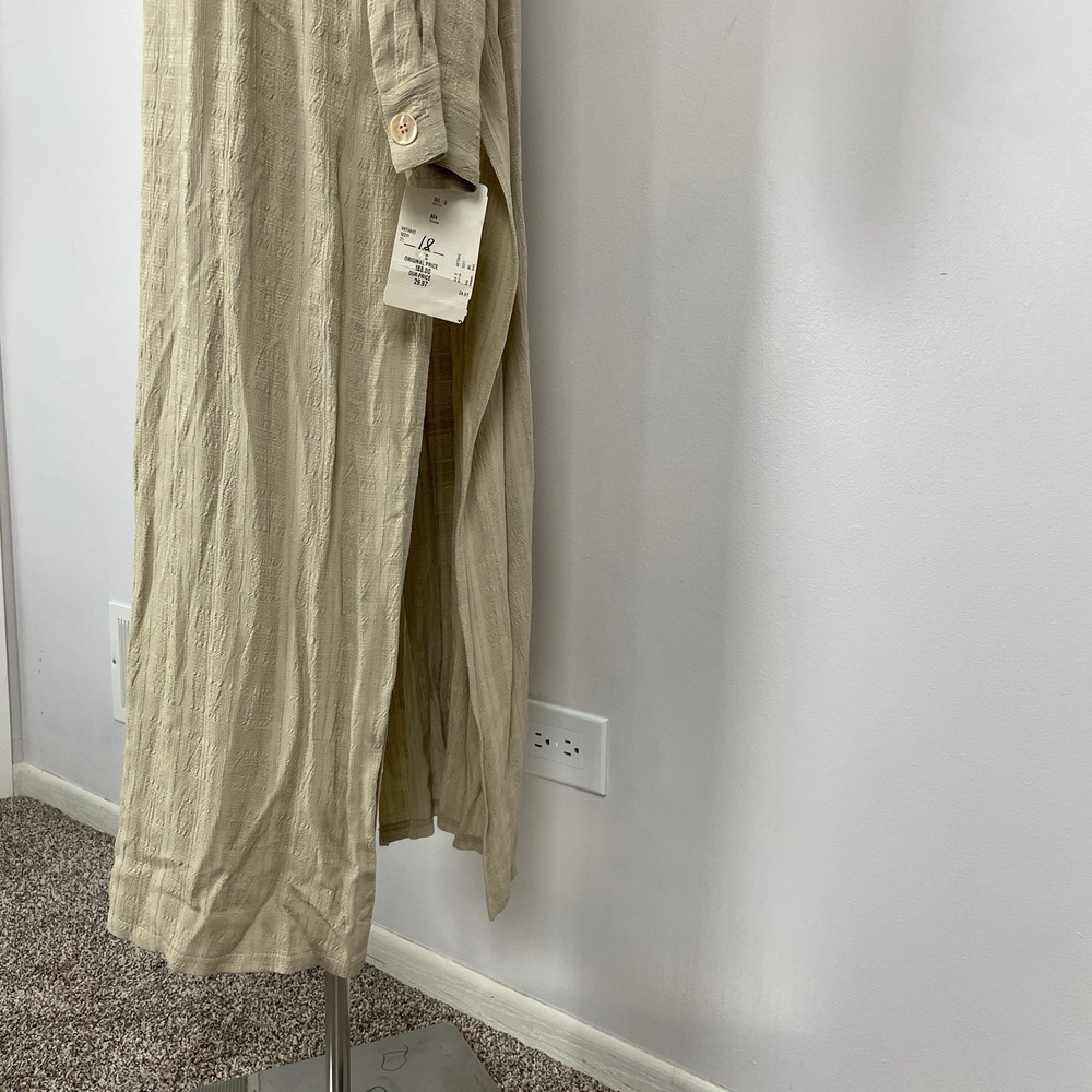 NWT VTG Wild Rose Duster Cardigan Maxi Dress Womens L/XL 18 Knitwear Button Slit - Picture 7 of 16